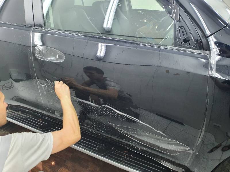антигравийная защита дверей BMW X3